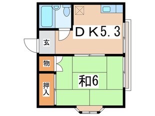 モリベハイツの物件間取画像